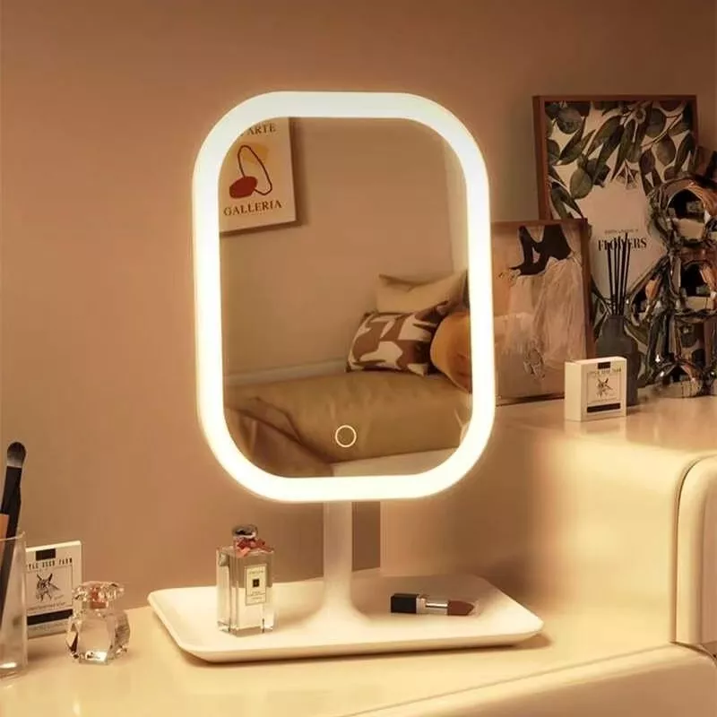 Portable Vanity Mirror With Lights LED Makeup Mirror Adjustable Cosmetics Mirror Beauty Mirror