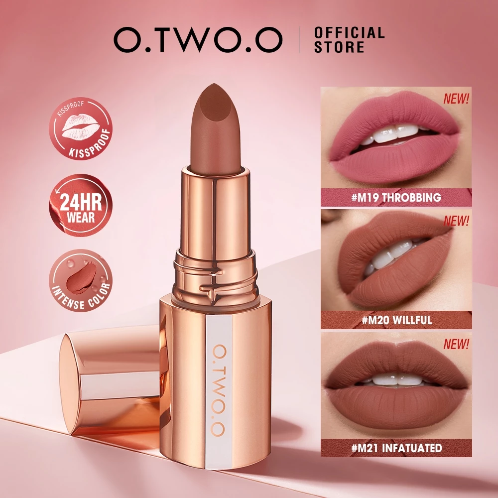 O.Two.O Misty Kiss Lock Color Silky 24H Long Lasting Waterproof Lip Makeup