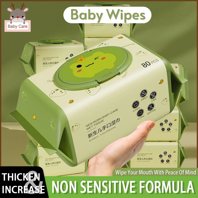 540g Baby Wipes 100pcs Per Pack Baby Wipes 99% Water Hypoallergenic Non Alcohol
