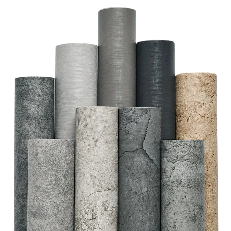 Self adhesive decorative wallpaper Scandinavian industrial style Bedroom gray style