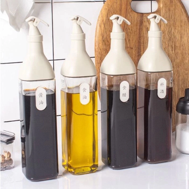 Glass Oil Pot Leak Proof Seasoning Oil Bottle Soy Sauce Vinegar Japanese Oil Bottle