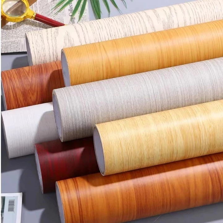 wood design Wallpaper PVC Self Adhesive Waterproof Sticker home decor thickening qulity