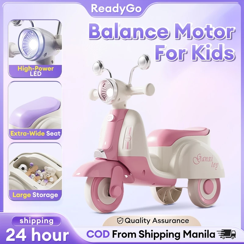 Balance Motor For Kids Toys For Boy Girl Mini Motorcycle For Baby Toddler With 3 Wheels Kids Scooter