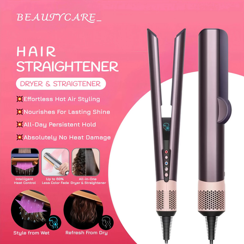 Hair Straightener Airstrait Wet to Dry 2 in 1 Air Technology No Heat Damage Frizz Control