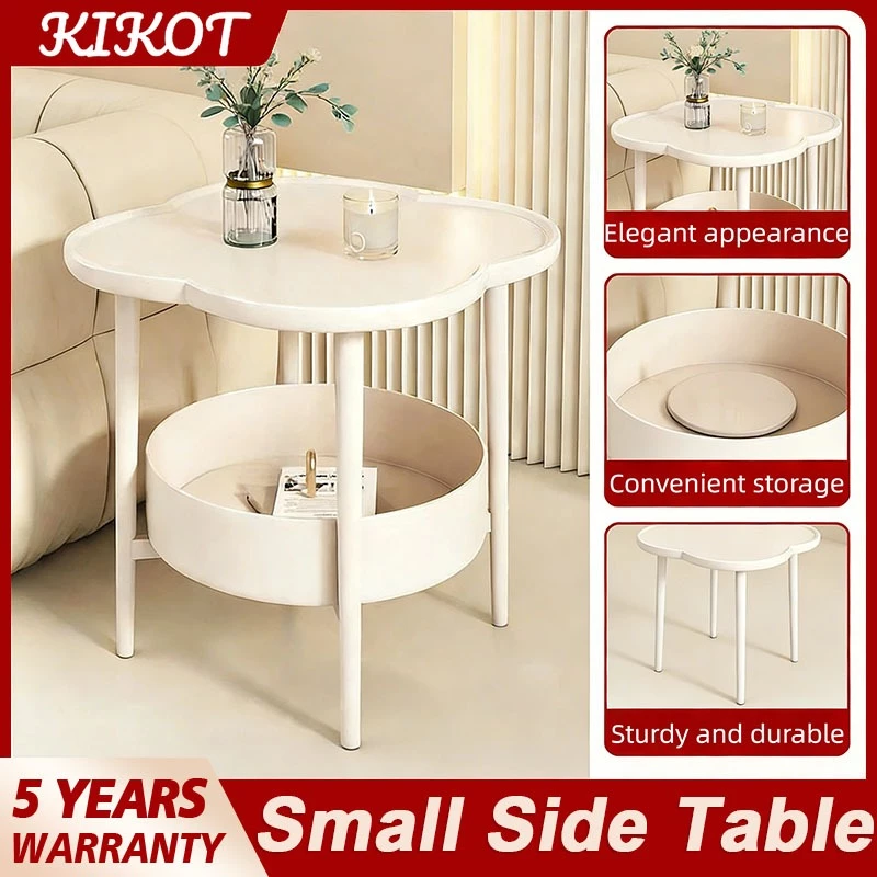 Kikot Four leaf Clover Side Table Bedroom Side Cabinet Living Room Corner Table Mini Small Table