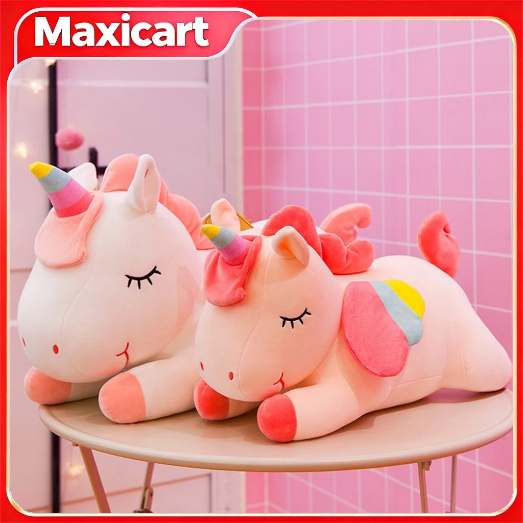 Maxicart Rainbow Unicorn Stuffed Toy Plushie Magical Doll Gift for Girls Kids Cute Valentine's Gift
