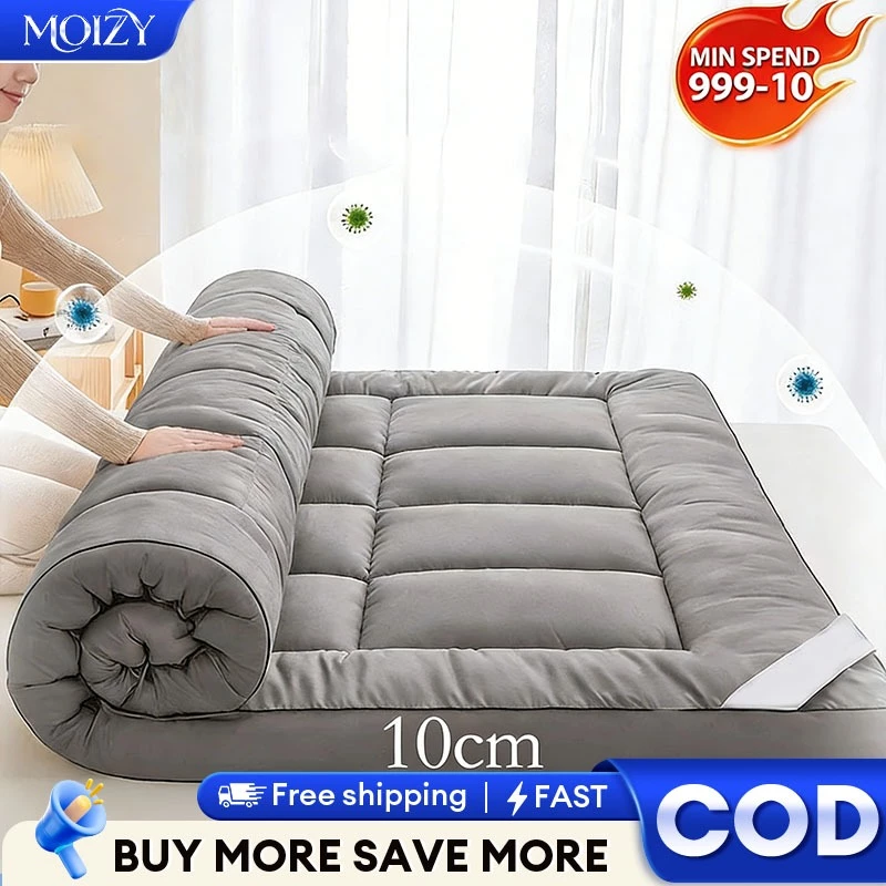 Mattress Velvet Bed Foldable Thick Tatami Topper Mattress Single Queen Family Size