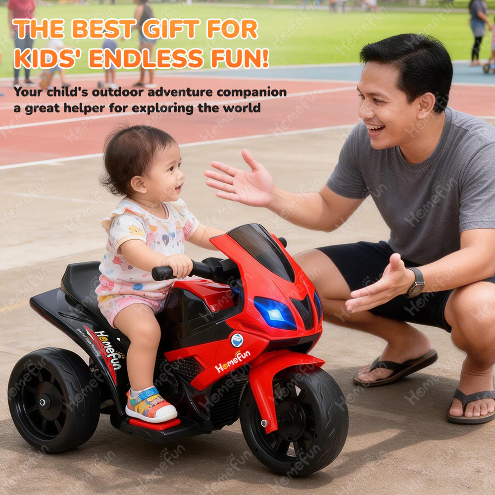 Homefun Children's Electric Ride On Motorcycle with Fun Features Motorcycle Motorcycle rechargea