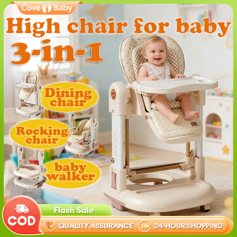 3in1 High Chair for Baby Multifunctional High Chair Baby Walker&Rocking Chair For Baby Feeding Chair