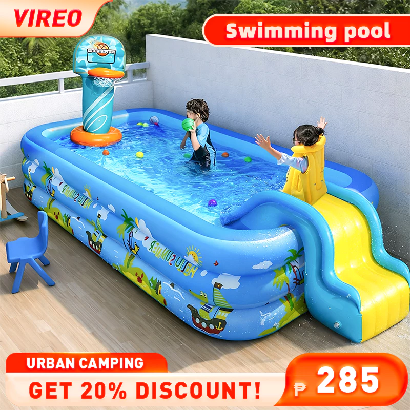 Inflatable Swimming Pool Kids Swimming Pool Baby Swimming Pool Family Size Swimming