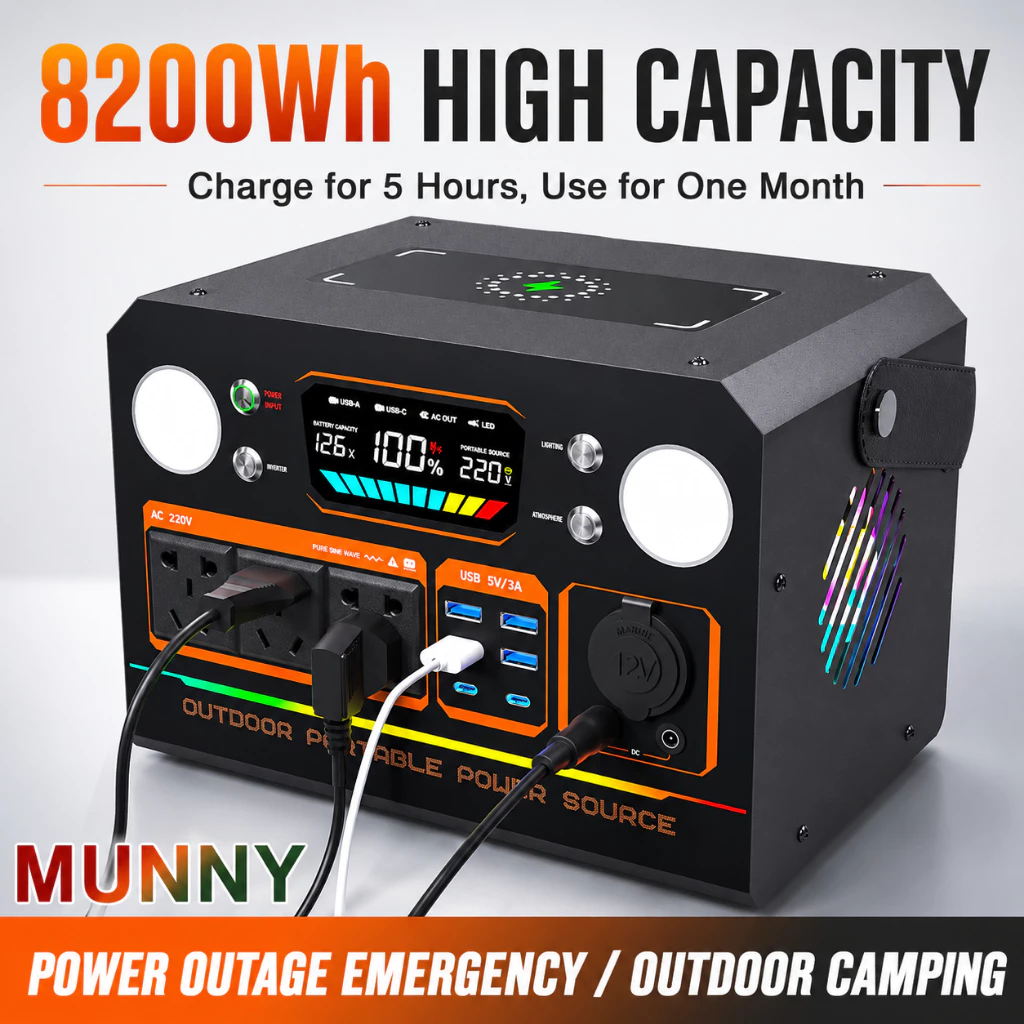 Solar Power Station 100W 300W generator Multi Function Portable Big Capacity