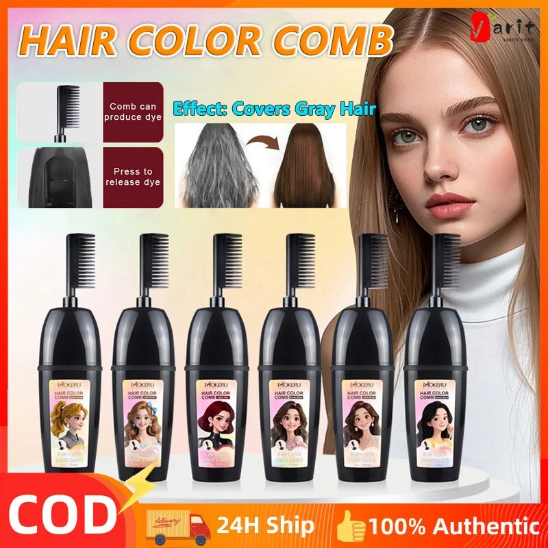 Hair Dye Comb Hair Pure Plants Color Hair Dye With Comb Cover Gray Gray Hair Multiple colors