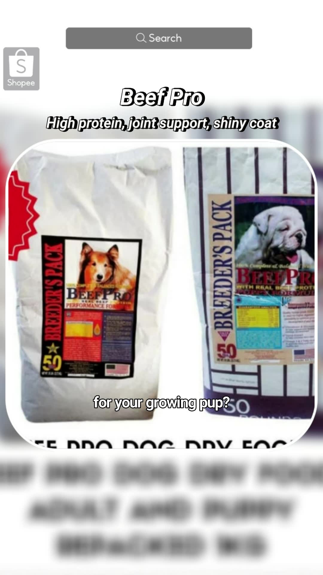Beef Pro Dog Food #dogfood #beefpro #FreeCoinsInShopeeVideo