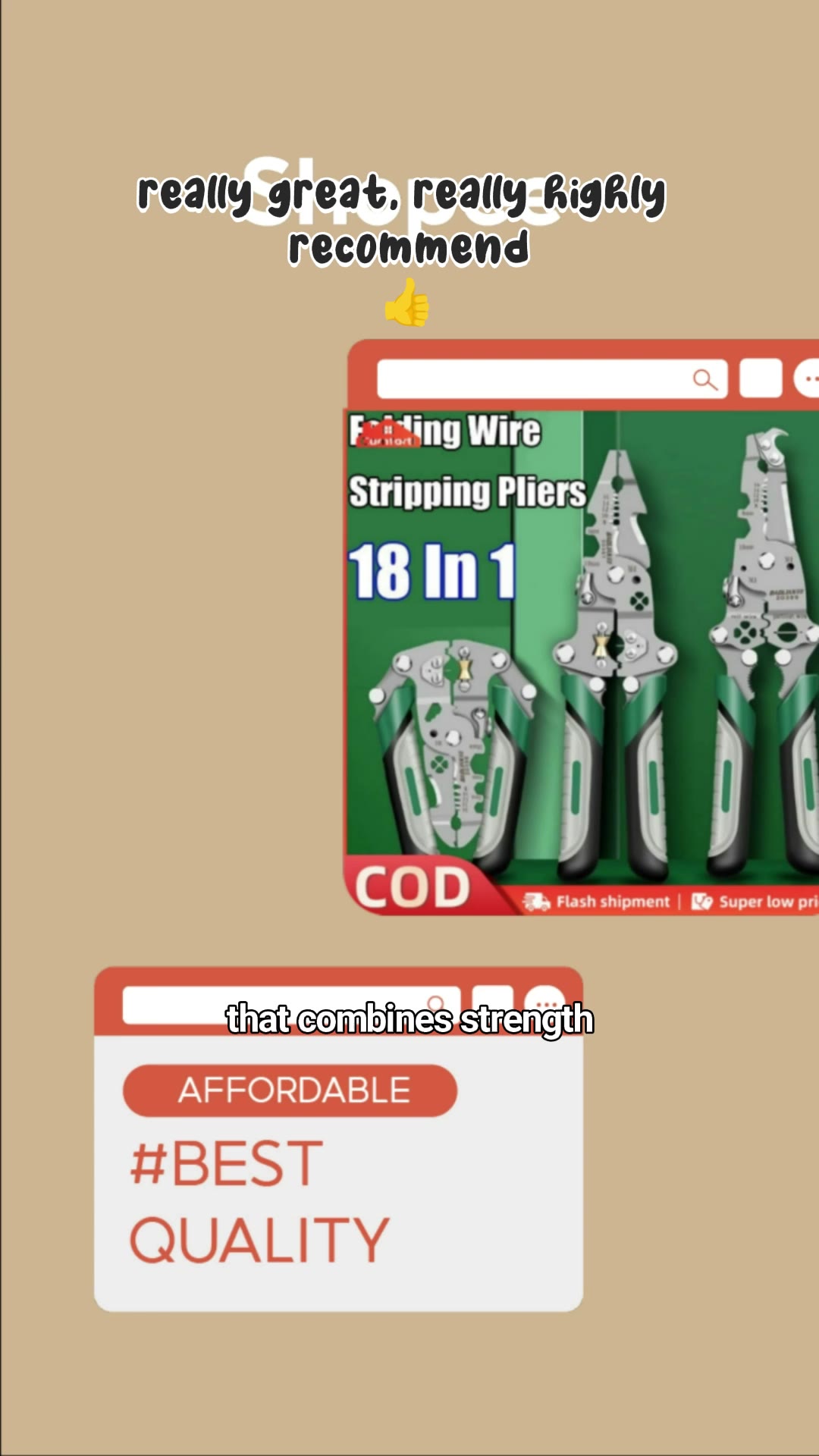 18-in-1 Foldable Multifunctional Pliers Set|Heavy Duty wire Stripper, #MasMuraSaShopee