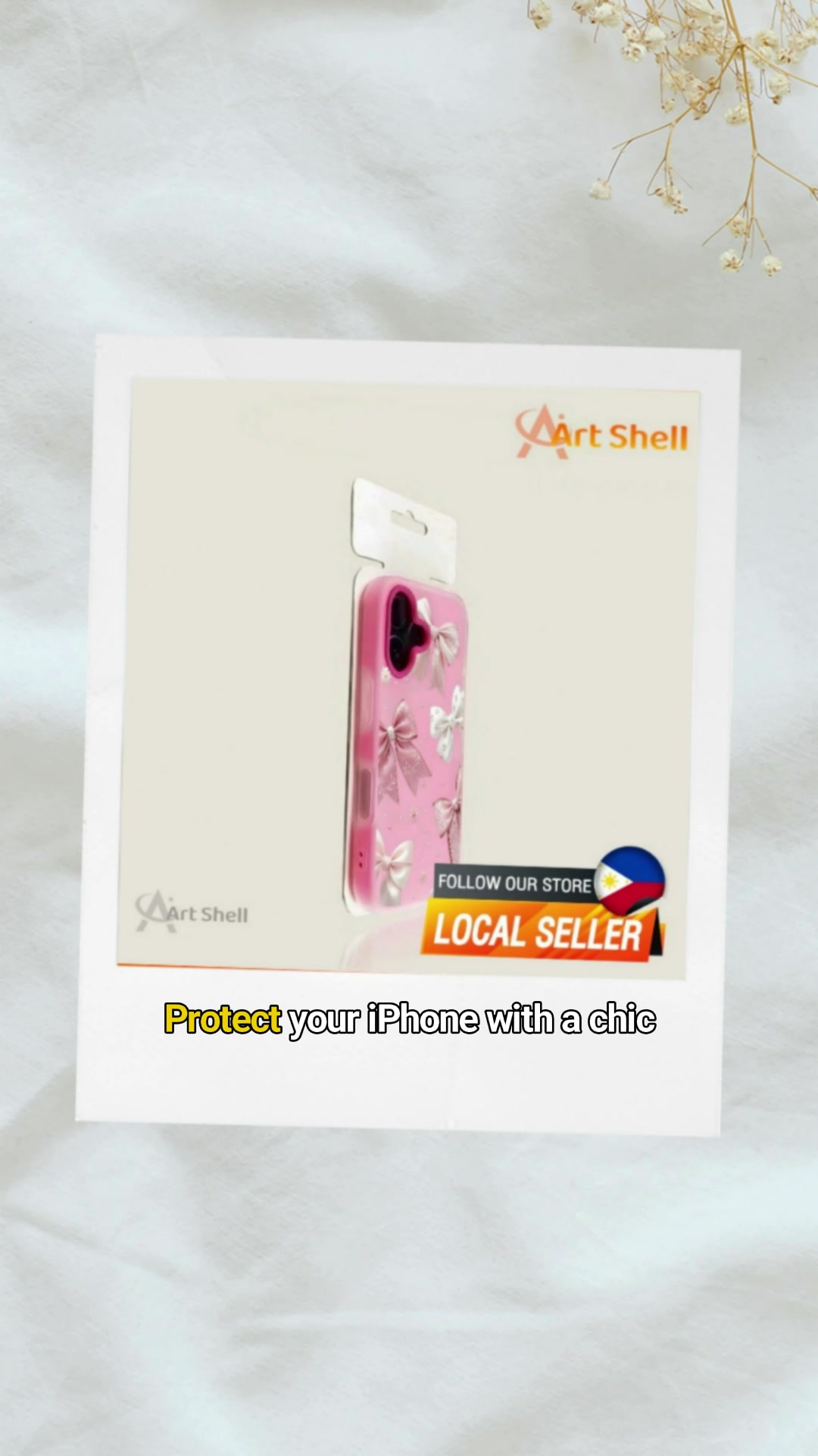 2 In 1 Fashion Phone Case, Cute Bow Pink Protective Casing For iPhone 17 16 15 14 13 12 11 7 8P X XR