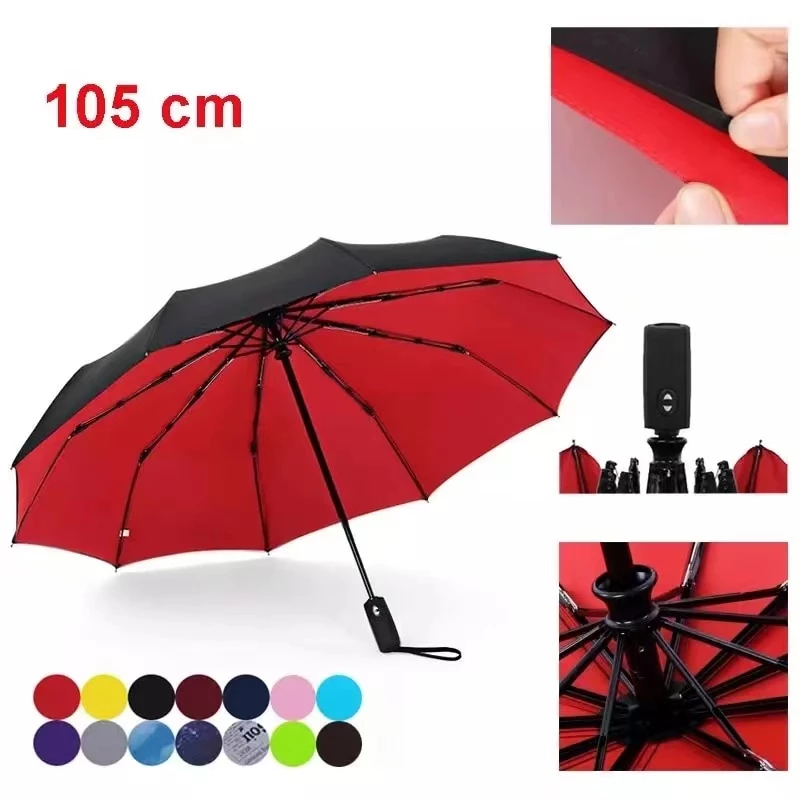 AJ Automatic Umbrella 8 Bone | Strong Windproof Folding Payong | Rain & Sun |