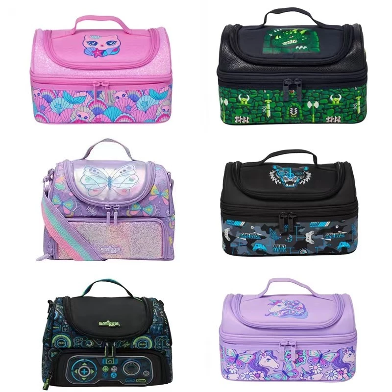 2025 Year Australia Latest Model Double Layer Primary School Student Children Waterproof Large Size Lunch Bag