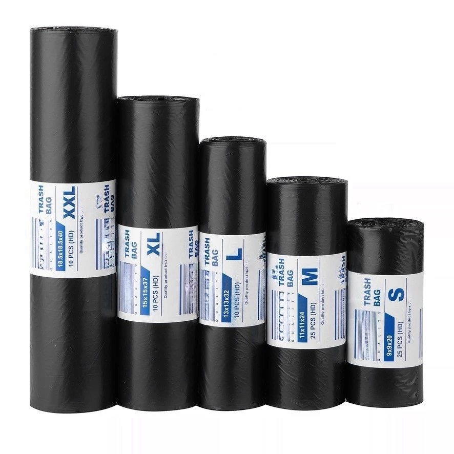 Trash bag Garbage bag Black (Small Medium Large XL Xxl) Biodegradable Plastic Bags GM