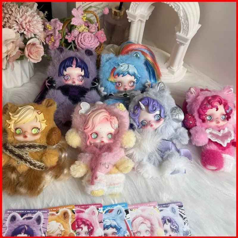 ST1 Skullpanda x My Little Pony Series Plushie Cute Trendy Toy Vinyl Plush Blind Box Doll Bag Charm TS1