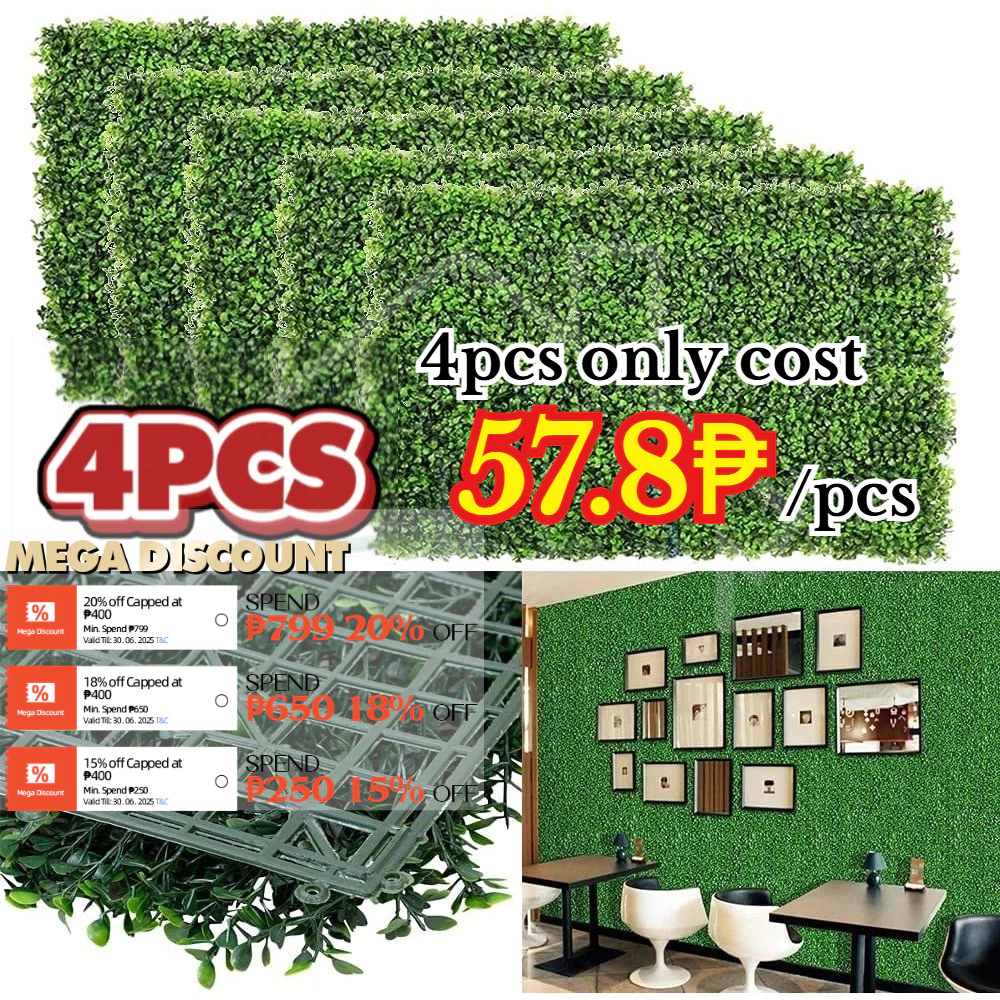 artificial plant 40×60cm grass mat grass carpet Wall backdrop for garden Party wedding wall decor
