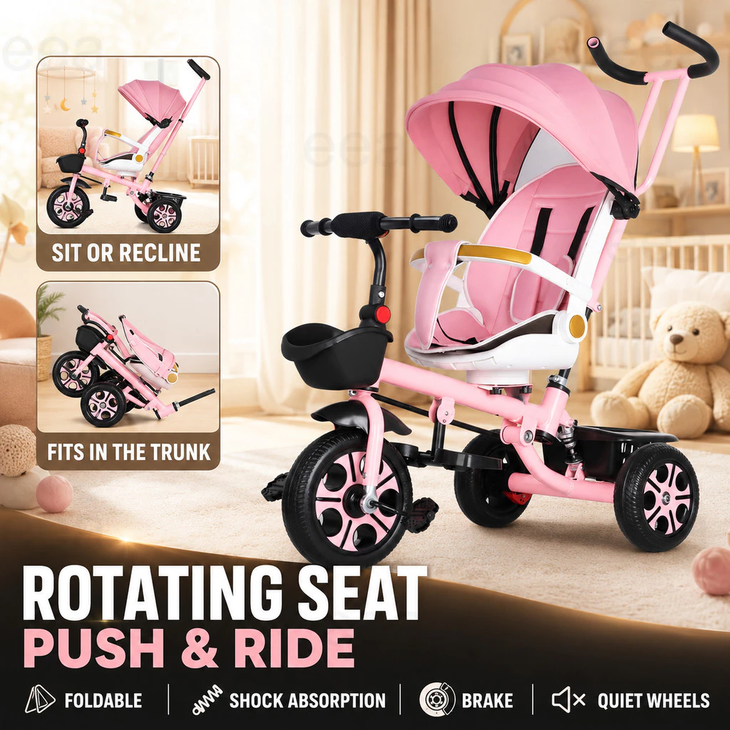 4 in 1 Stroller Bike for Baby Girl kids bike trolley bike for kids